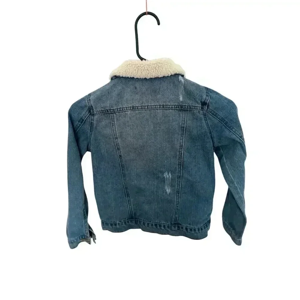 CI Sono‎ kids 10 Faux fur collar denim Jacket